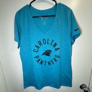 Carolina Panthers Blue V-Neck Shirt- Nike